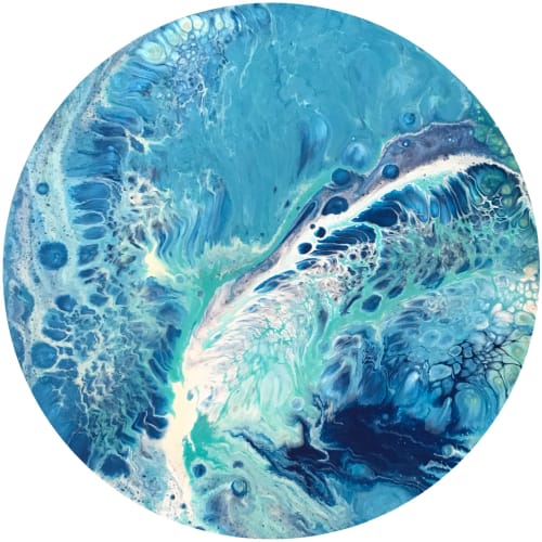 Sodalite Surf | Paintings by Virginia Burke