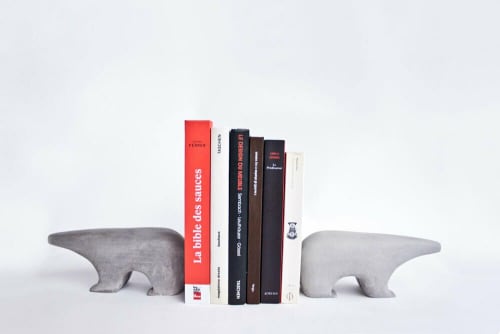 Léo book holder - appuie livre | Ornament in Decorative Objects by Nadine Hajjar Studio
