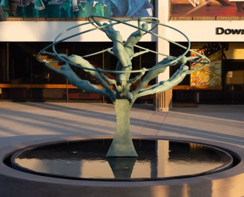 Tree of Life by Clay Enoch, NSG | Public Sculptures by JK Designs and the National Sculptors' Guild | Downey Theatre in Downey