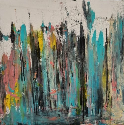 "Aurora's Embrace" | Oil And Acrylic Painting in Paintings by Shirly Maimom Art