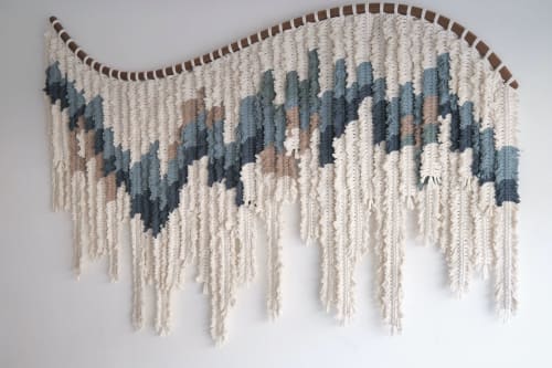Large Wave Fringe | Wall Sculpture in Wall Hangings by Ama Fiber Art