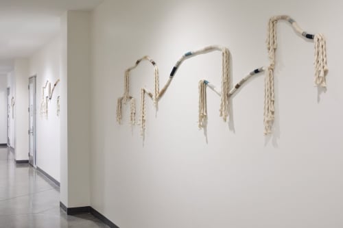 Flexible Fiber Sculptures | Wall Hangings by FIBROUS | Googleplex in Mountain View