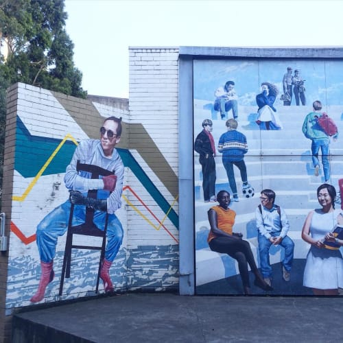 Mural | Street Murals by Heesco | Victoria University in Footscray