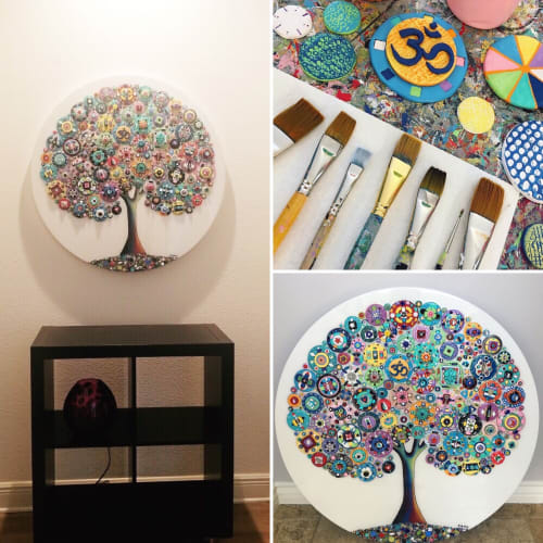 Custom Round Tree of Love | Art & Wall Decor by Cami Levin
