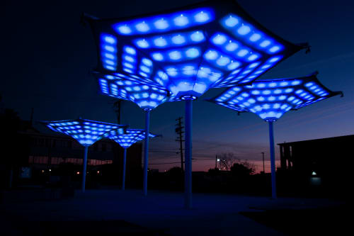 Cultural Arts Park Interactive Lighting | Lighting by Digital Ambiance