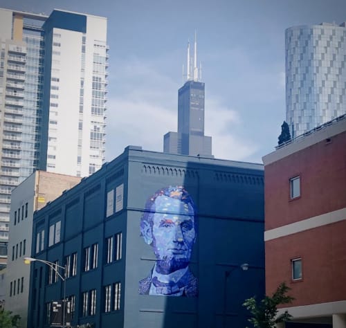 Abraham Lincoln | Street Murals by Kevin Garbacz | Lincoln Auto Insurance in Chicago
