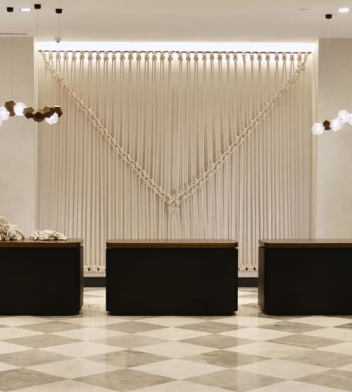 Large Rope Art Wall Hanging for Hotel Lobby | Macrame Wall Hanging by BroCoLoco | JW Marriott Tampa Water Street in Tampa