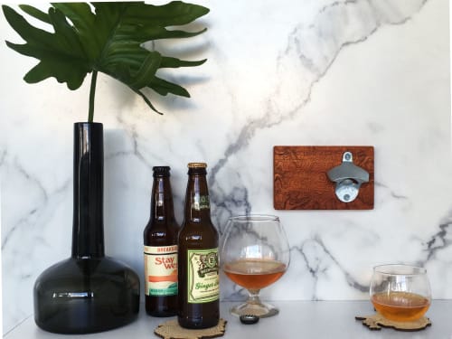 Mt Rainier Topography  |  Wall Mounted Bottle Opener | Furniture by SML | Simple Modern Living