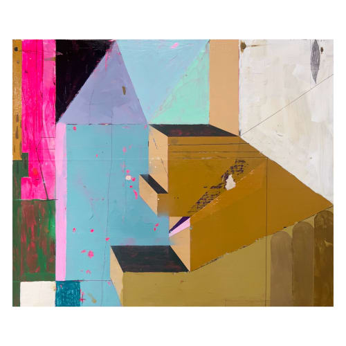 'Still Waiting' - Original mixed media painting | Paintings by Jason Zahn