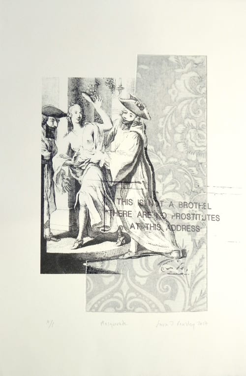 Grey Portrait Masquerade Print from Boudoir series | Prints by Sara J Beazley