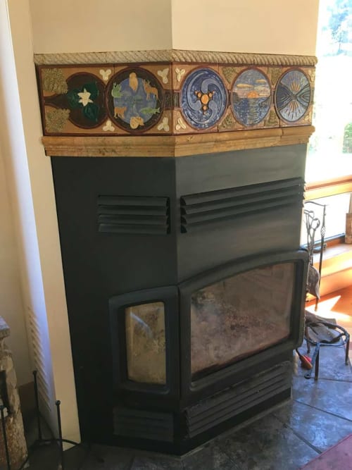 Northwest Mantel | Tiles by Gregory Fields