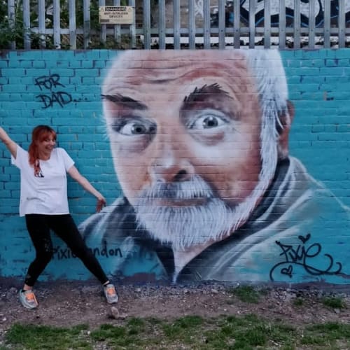 Father's Day Mural | Street Murals by Pixie London | Nomadic Community Garden in London
