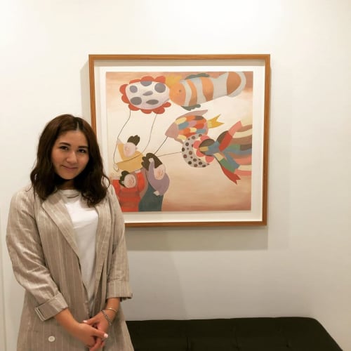 The Three Kite Flyers | Oil And Acrylic Painting in Paintings by Kassia Rico