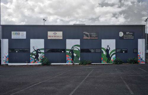 Netball NZ pop art mural | Murals by Manabell