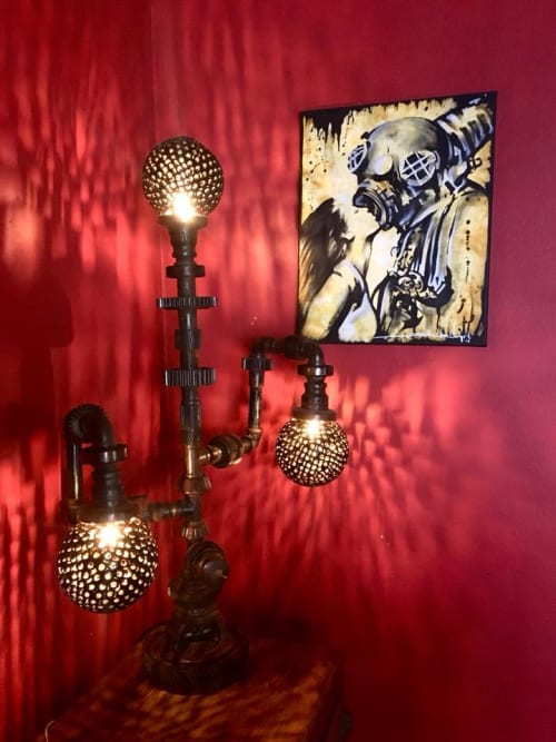 Industrial Lamps | Lamps by Savage Metal LLC