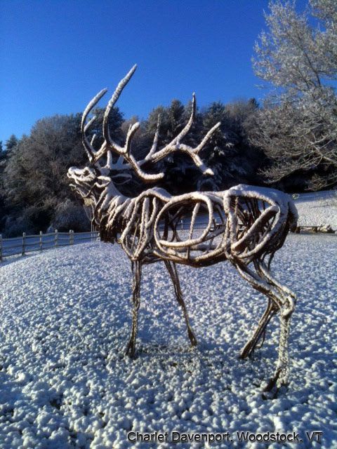 Grande Elk | Public Sculptures by Wendy Klemperer Art Inc | Sage Lodge in Pray