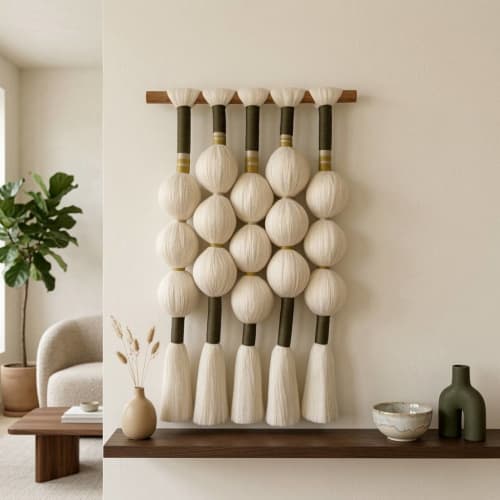TOTEM NO.2 | Textile Wall Art & Modern Tapestry | Macrame Wall Hanging in Wall Hangings by Puvor