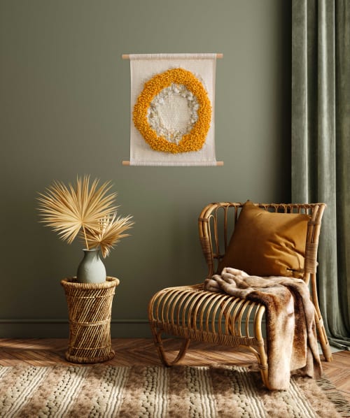 Within Honey | Woven Tapestry | Wall Hangings by Happy Melodie by Melodie Nicolle