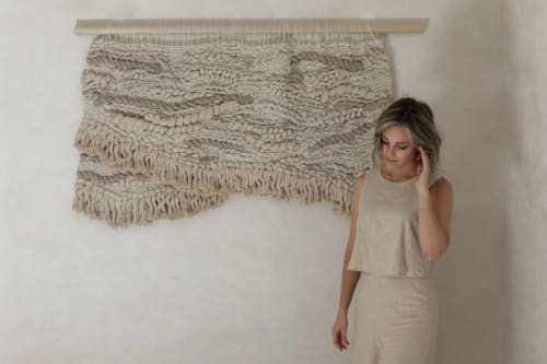 Neutral Wall Hanging "Nurture" | Macrame Wall Hanging in Wall Hangings by Rebecca Whitaker Art