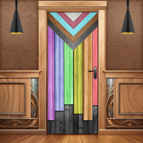 Pride Flag Door | Furniture by Blue Bliss