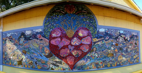 Art from the Ashes | Public Mosaics by Elizabeth Raybee | Redwood Valley Grange #382 in Redwood Valley