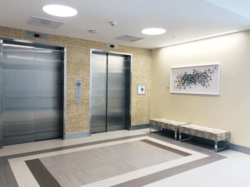 Kintsugi Eggshells Kaleidoscope | Wall Sculpture in Wall Hangings by Elisa Sheehan | NorthBay Medical Center in Fairfield