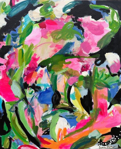 Tamborine Girl | Oil And Acrylic Painting in Paintings by Susan Skelley