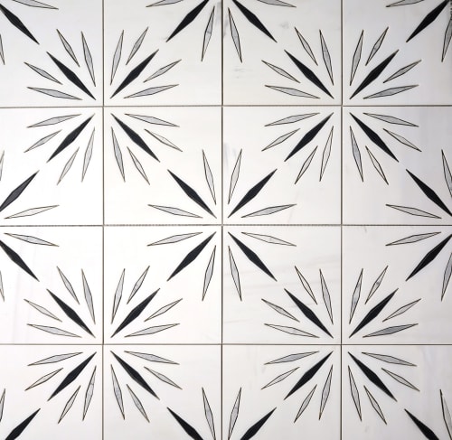 Tile Club White Sparkle Waterjet Marble Mosaic Tile | Tiles by Tile Club