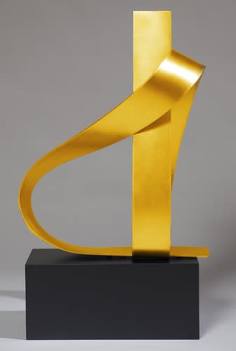 Poised 3 Yellow | Sculptures by Joe Gitterman Sculpture