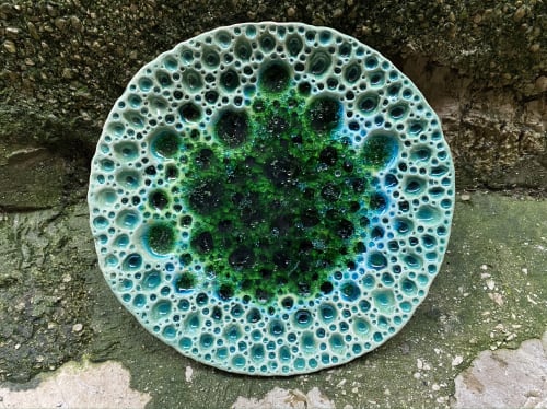 Amorphous bubbles | Decorative Plate in Decorative Objects by "Living Water" Design by Bojana Vuksanović