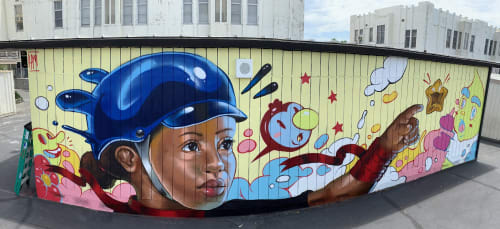 Wish Upon | Murals by Kayla May | Stevenson Elementary School in Long Beach