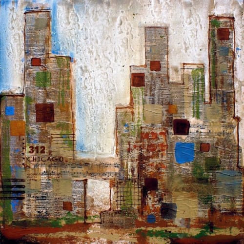 Chicago 312 | Oil And Acrylic Painting in Paintings by Irena Orlov