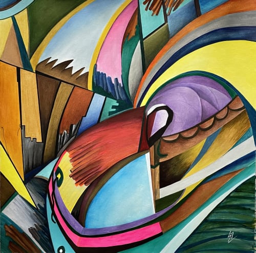'Dock' | Paintings by SANGEETA S