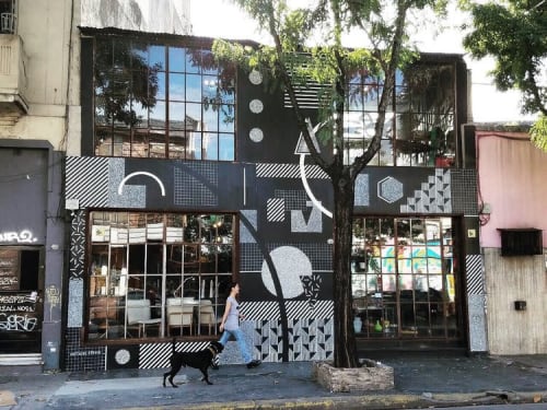 Geometric Mural | Street Murals by Adélaïde Aronio