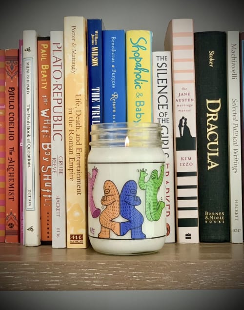 Rainbow Dance Party Coconut Wax Candle - Frank Ape | Lighting by Shanti Creations Candle Company