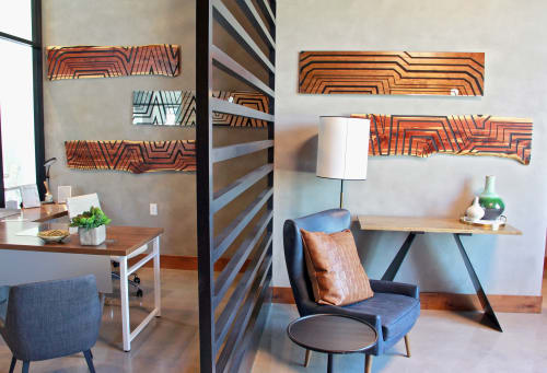 Cedar Wood Slabs & Mirror | Decorative Objects by Organik Creative | Twin Creeks Crossing in Allen