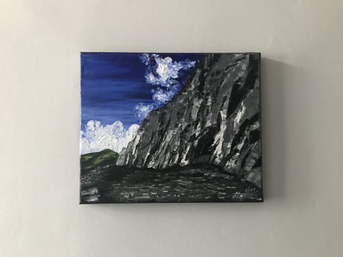 Dinorwic Slate Quarry Oil Painting | Paintings by Steph Carr Design