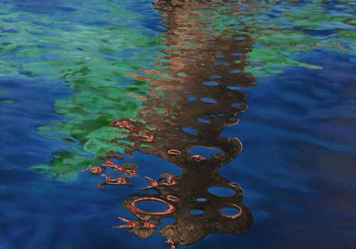 SOLD PRIVATE COLLECTION: LAKE CHELAN 14 | Oil And Acrylic Painting in Paintings by Betty Jo Costanzo | Swedish Hospital - First Hill East Medical Tower in Seattle