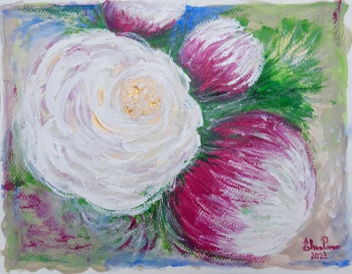 Touched by the Divine | Oil And Acrylic Painting in Paintings by Elena Parau