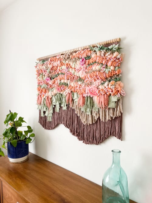 Growth | Tapestry in Wall Hangings by Mochablue Fiber Art