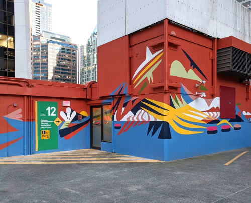 Bental Centre Parkade | Murals by Luke Ramsey Studio | Bentall Centre in Vancouver