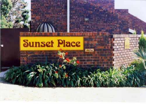 Sunset Place- Traditional Signwriting exterior sign | Murals by Mindy Designs Traditional Signwriters & Signmakers , Screen & DIgital Printers