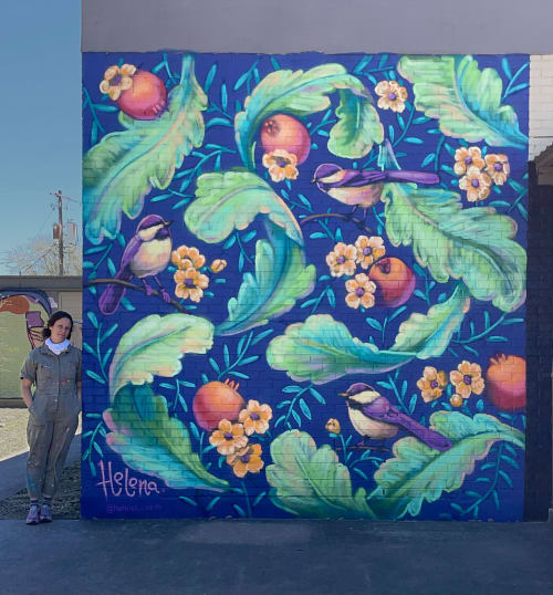 Gift Floral | Street Murals by Helena Martin | The Gift in Austin