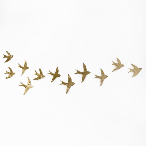 Flock - Swallows Gold Set of 11