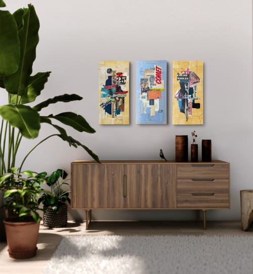 Chaos Theory Triptych | Mixed Media by Glen Gauthier