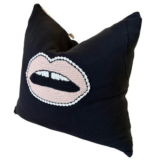 Knit Kiss | Cushion in Pillows by Cate Brown