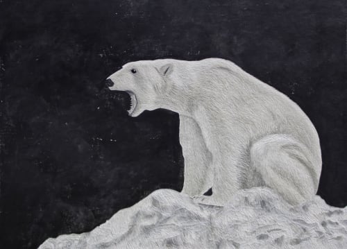 Adaptation - Polar Bear | Paintings by Hannah Jensen | Private Residence in Auckland