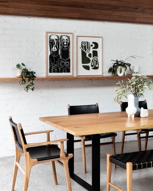 Fenwick Oak Dining Chair - Black | Chairs by Barnaby Lane
