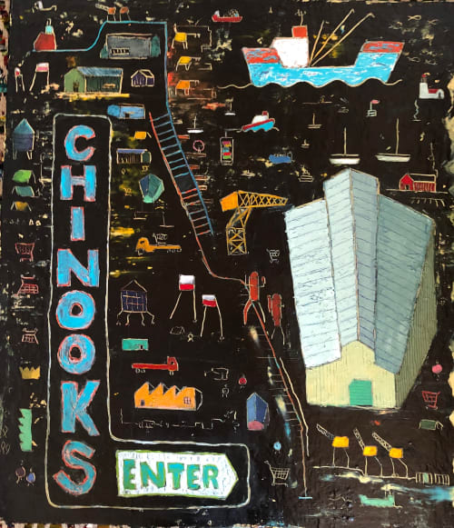 Chinooks | Paintings by Matthew Holloway | Seattle in Seattle