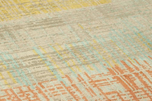 Rug & Kilim’s Abstract Rug with Polychromatic Striae | Rugs by Rug and Kilim